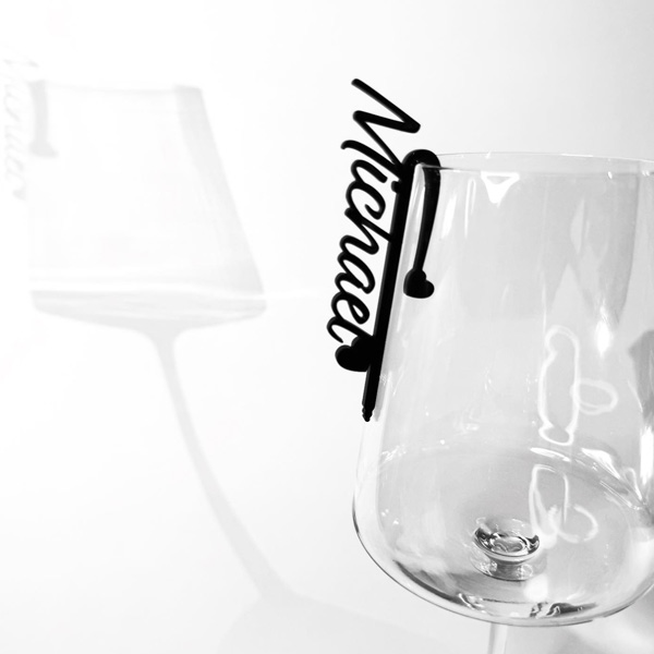 Custom Wedding Drink Tags from Rivers & Caves