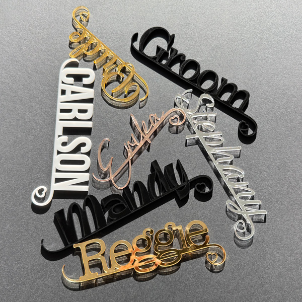 Custom Wedding Place Cards from Rivers & Caves