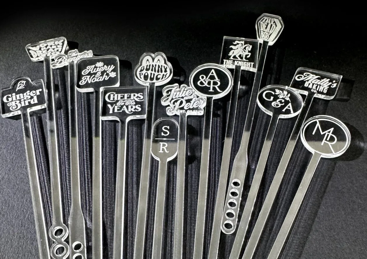 Personalized Drink Stirrers_Rivers and Caves. Elevate your event with personalized drink stirrers—small, custom details that make a big impact and leave guests with a lasting impression.