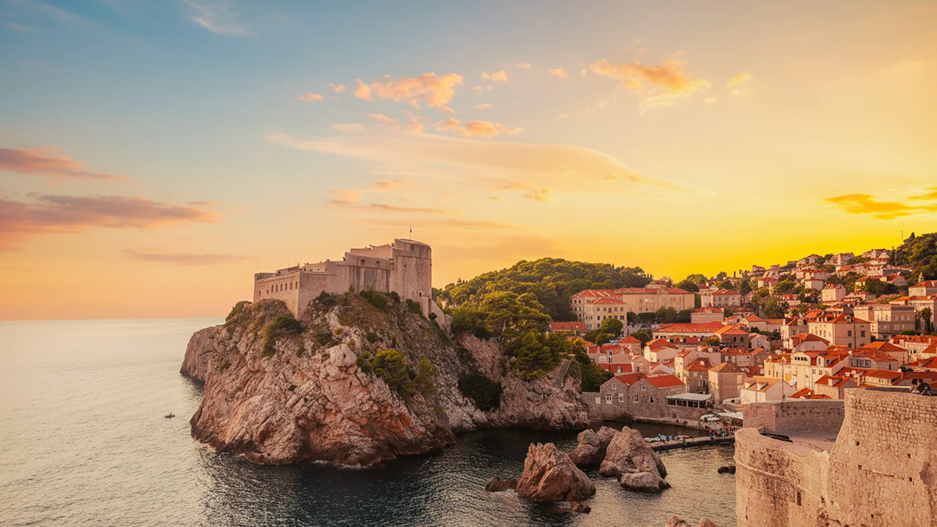 The wedding in Dubrovnik, Fort Lovrijenac Castle with Custom Wedding Stirrers from Rivers & Caves