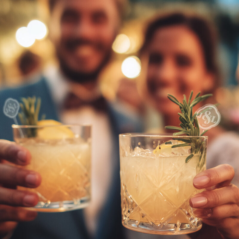 Signature Drink Garnish Ideas for Weddings. Personalized Drink Stirrers for Events.