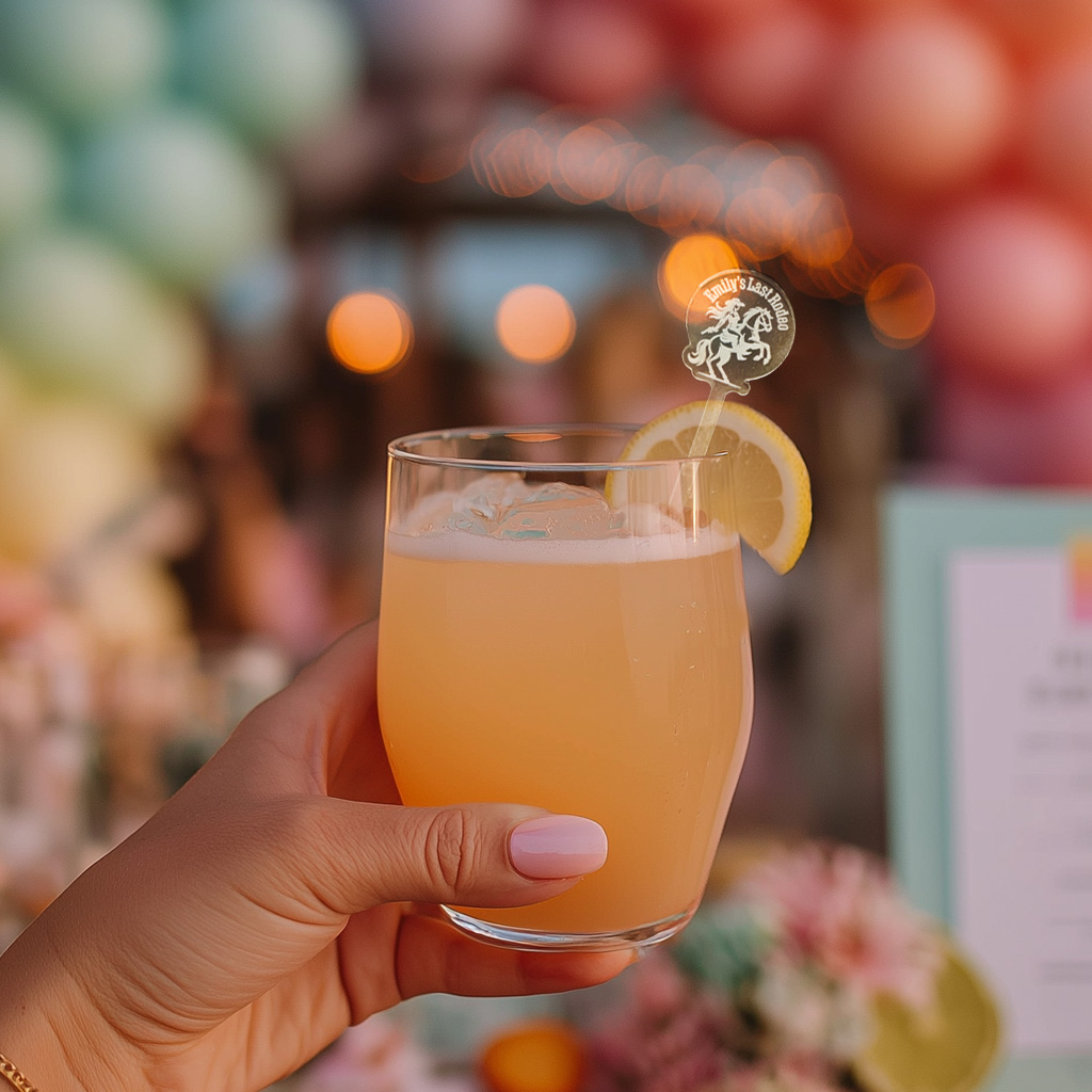 Bachelorette Party Drink Ideas That Actually Feel Elevated. Personalized Drink Stirrers. Custom Drink Swizzles.