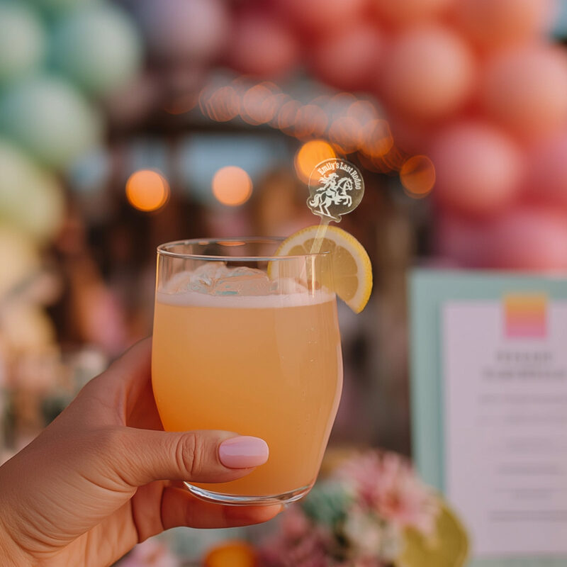 Bachelorette Party Drink Ideas That Actually Feel Elevated. Personalized Drink Stirrers. Custom Drink Swizzles.