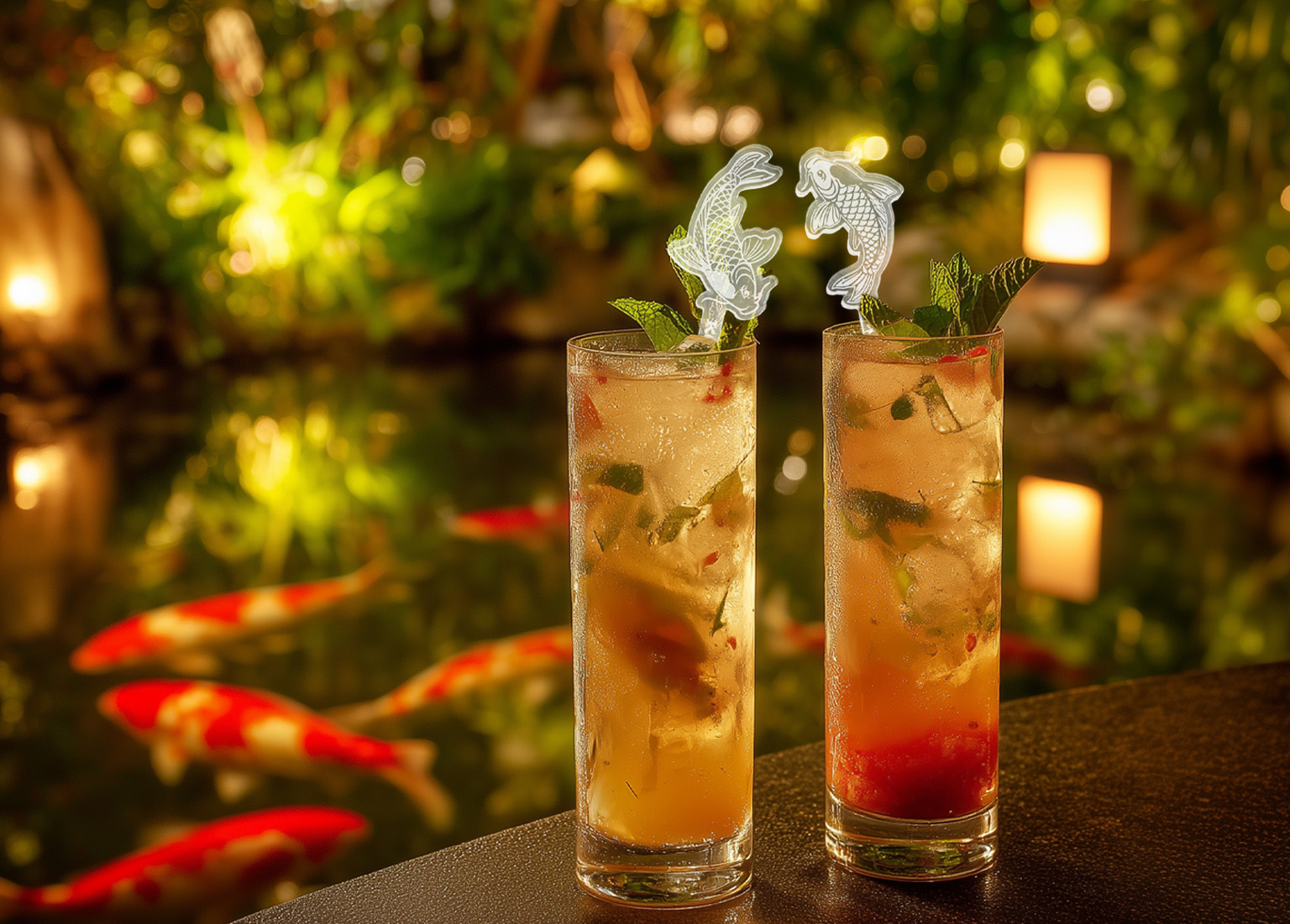 Koi Harmony Stirrers_ The Custom Drink Stirrer That Brings Balance to Every Glass. Custom Drink Stirrers.